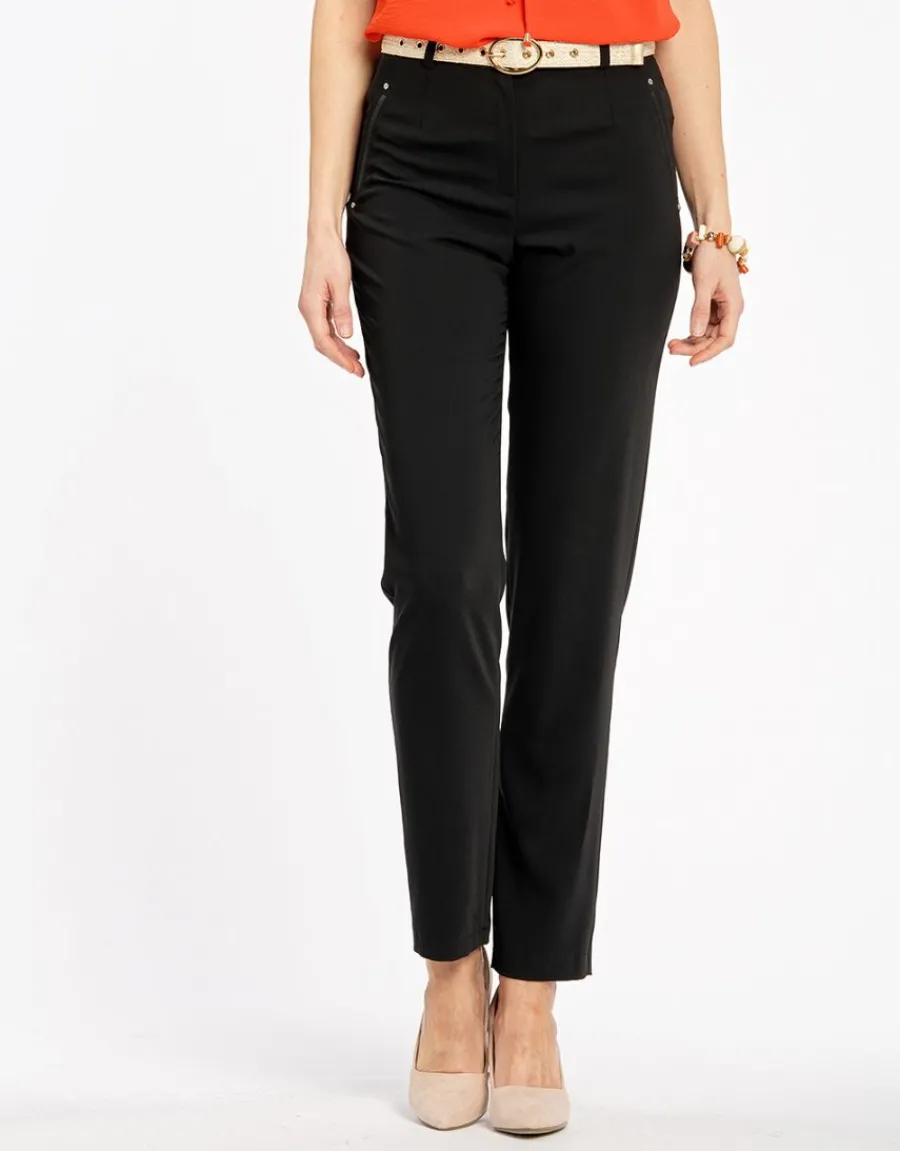Christine Laure Droits|Pantalons*Pantalon noir city chic
