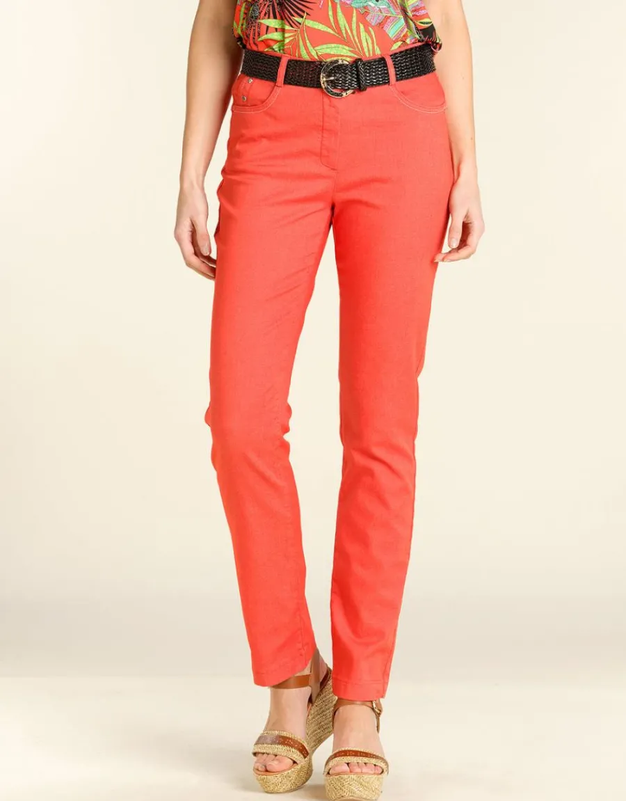 Christine Laure Slims|Pantalons*Pantalon rouge slim