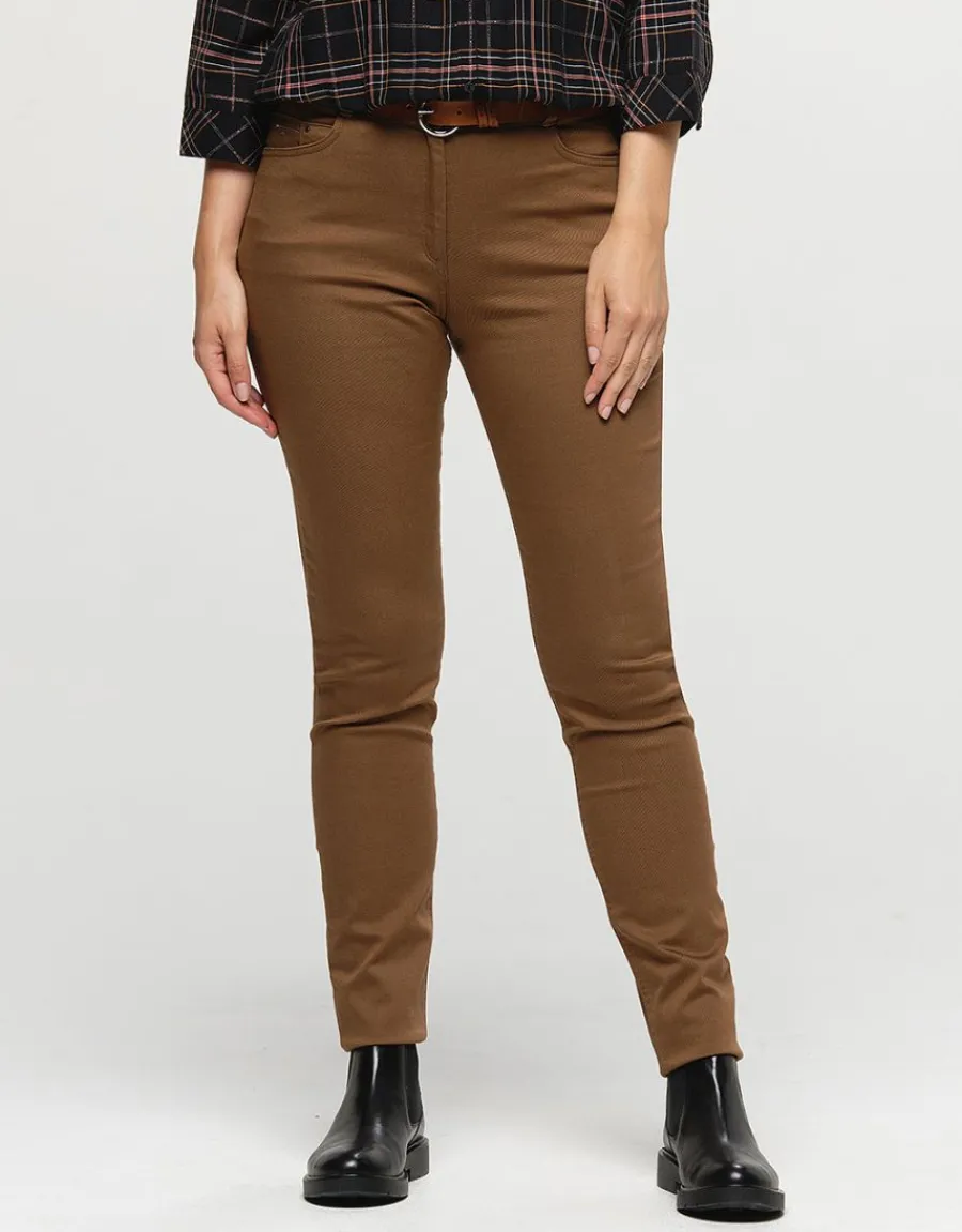 Christine Laure Slims|Pantalons*Pantalon slim marron