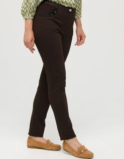 Christine Laure Slims|Pantalons*Pantalon slim marron