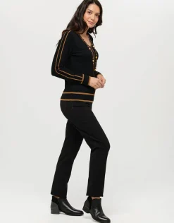 Christine Laure Droits|Slims*Pantalon slim milano noir