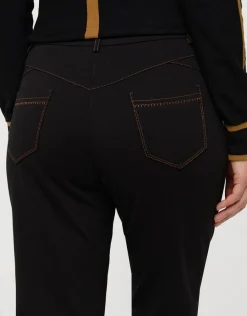 Christine Laure Droits|Slims*Pantalon slim milano noir