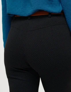 Christine Laure Ajustés|Slims*Pantalon slim motif bleu