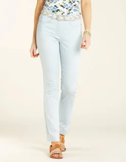 Christine Laure Ajustés|Pantalons*Pantalon stretch bleu