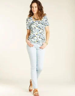 Christine Laure Ajustés|Pantalons*Pantalon stretch bleu