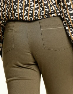 Christine Laure Ajustés|Pantalons*Pantalon stretch kaki