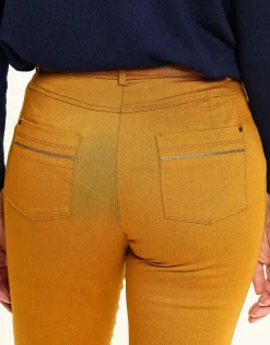 Christine Laure Ajustés|Pantalons*Pantalon stretch ocre