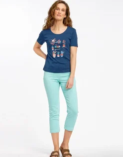 Christine Laure Pantalons*Pantalon vert stretch