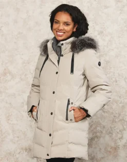 Christine Laure Doudounes|Parkas*Parka à capuche sable