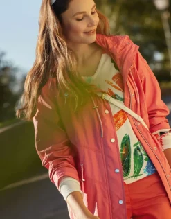 Christine Laure Parkas|Parkas*Parka courte rouge corail