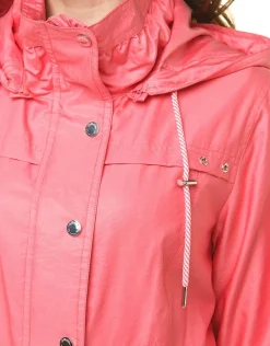 Christine Laure Parkas|Parkas*Parka courte rouge corail