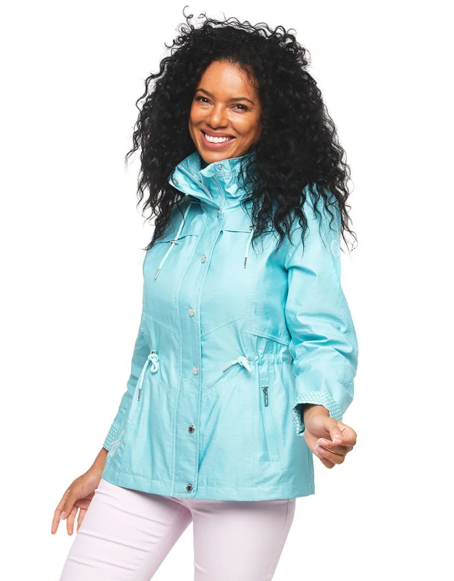 Christine Laure Parkas|Parkas*Parka courte turquoise