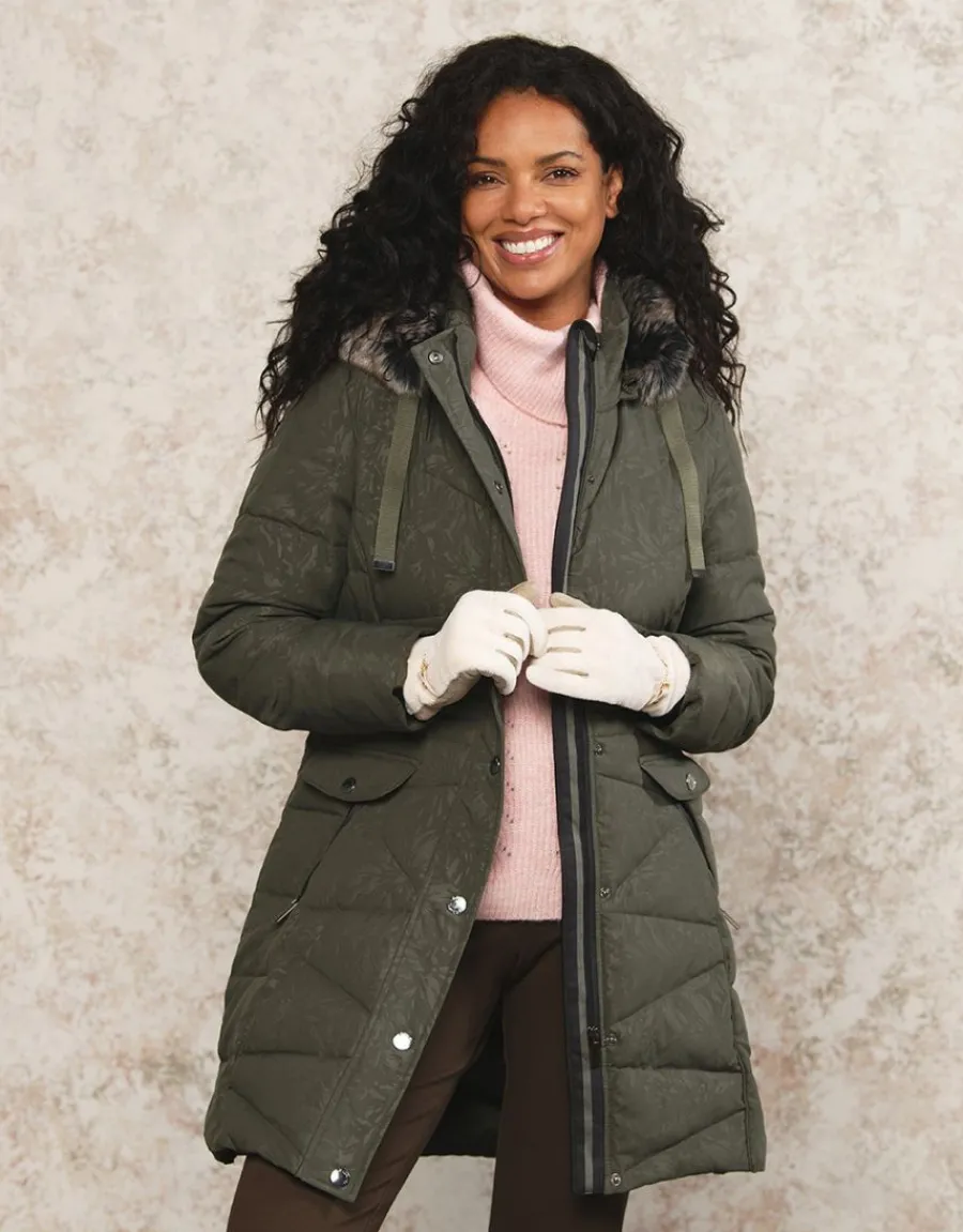 Christine Laure Doudounes|Parkas*Parka kaki imprimée