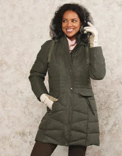 Christine Laure Doudounes|Parkas*Parka kaki imprimée