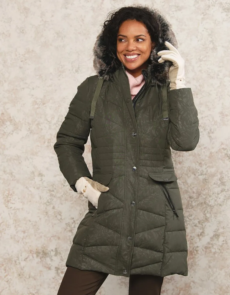 Christine Laure Doudounes|Parkas*Parka kaki imprimée