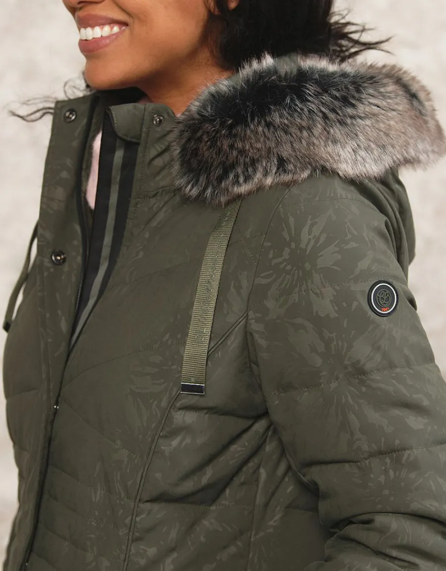 Christine Laure Doudounes|Parkas*Parka kaki imprimée