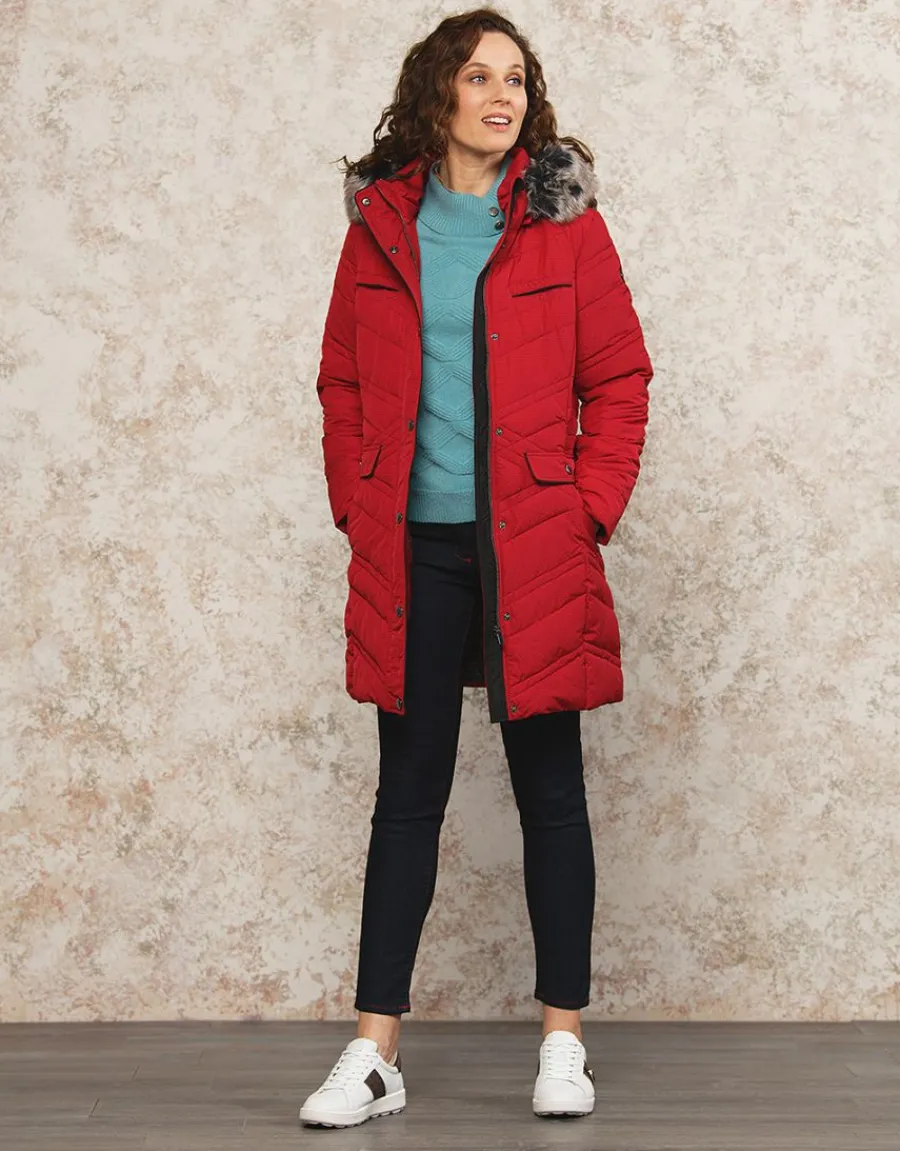 Christine Laure Doudounes|Parkas*Parka longue rouge