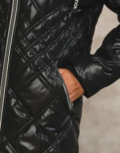 Christine Laure Doudounes|Parkas*Parka noire laquée