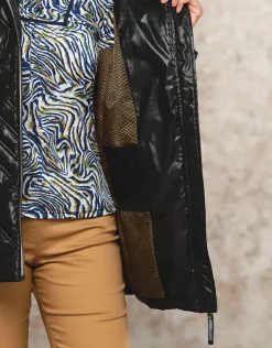 Christine Laure Doudounes|Parkas*Parka noire laquée