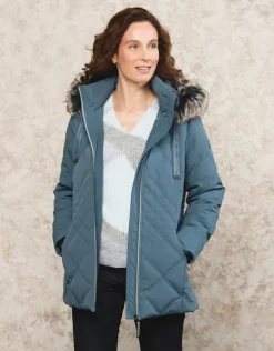 Christine Laure Doudounes|Parkas*Parkas bleu à capuche