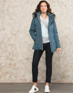 Christine Laure Doudounes|Parkas*Parkas bleu à capuche