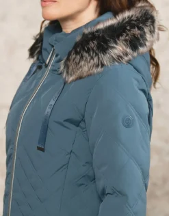 Christine Laure Doudounes|Parkas*Parkas bleu à capuche
