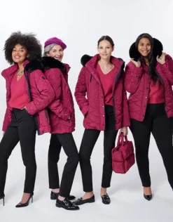 Christine Laure Doudounes|Parkas*Parkas mi- longue fushia