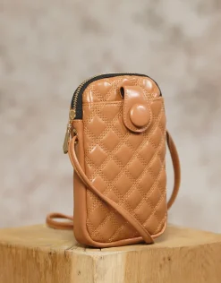 Christine Laure Maroquinerie|Accessoires*Pochette bandoulière brun