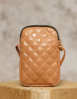 Christine Laure Maroquinerie|Accessoires*Pochette bandoulière brun