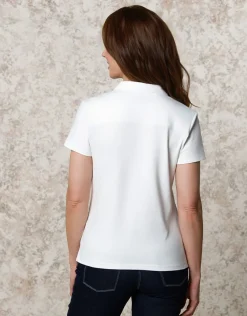 Christine Laure T-shirts|Hauts*Polo coton blanc