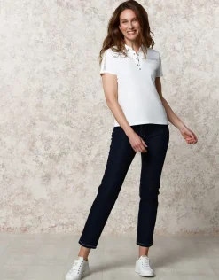 Christine Laure T-shirts|Hauts*Polo coton blanc