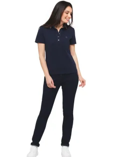 Christine Laure T-shirts|Hauts*Polo coton bleu marine