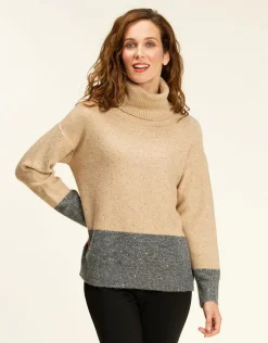 Christine Laure Pulls|Maille*Pull ample col roulé