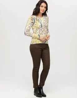 Christine Laure Pulls|Maille*Pull blanc à motifs