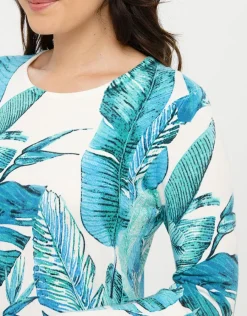 Christine Laure Pulls|Maille*Pull blanc bleu plumes