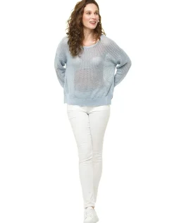 Christine Laure Pulls|Maille*Pull bleu clair irisé