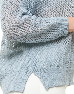 Christine Laure Pulls|Maille*Pull bleu clair irisé