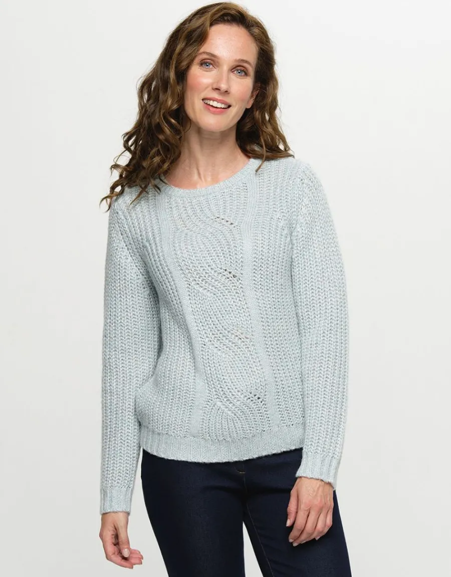 Christine Laure Pulls|Maille*Pull bleu douillet