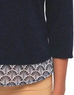 Christine Laure Pulls|Maille*Pull bleu marine