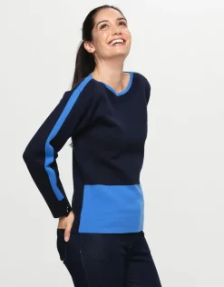 Christine Laure Maille|Pulls*Pull bleu milano