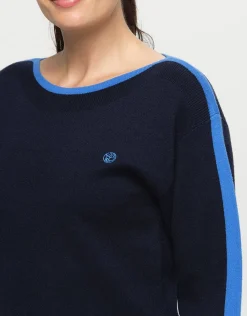 Christine Laure Maille|Pulls*Pull bleu milano