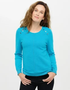 Christine Laure Pulls|Maille*Pull bleu rayures