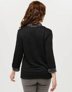 Christine Laure Maille|Pulls*Pull chemisier noir