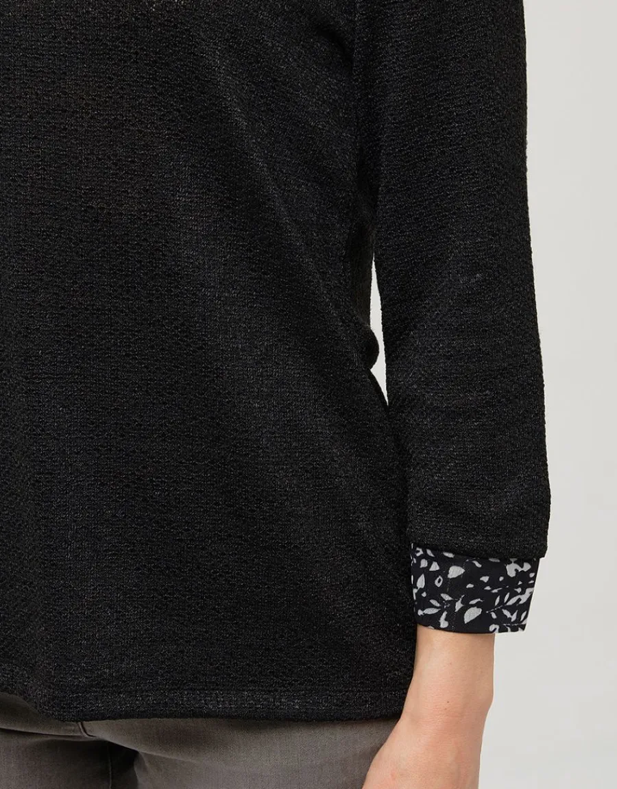 Christine Laure Maille|Pulls*Pull chemisier noir