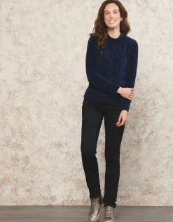 Christine Laure Pulls|Maille*Pull chenille marine