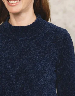 Christine Laure Pulls|Maille*Pull chenille marine
