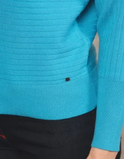 Christine Laure Pulls|Maille*Pull col bateau bleu