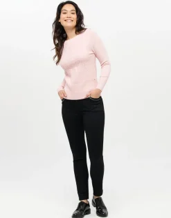 Christine Laure Pulls|Maille*Pull col bateau rose