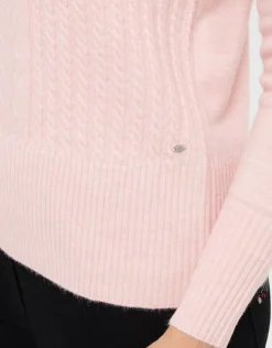 Christine Laure Pulls|Maille*Pull col bateau rose