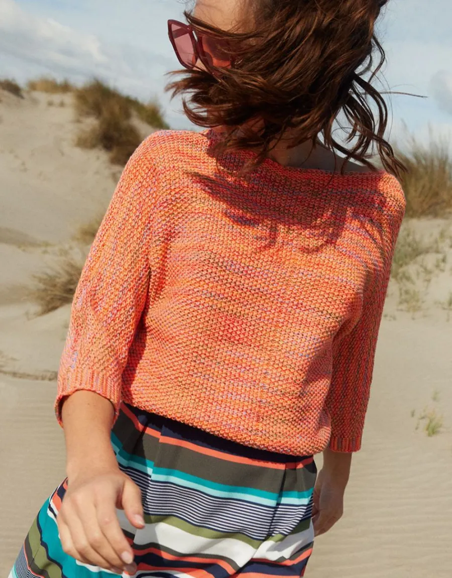 Christine Laure Pulls|Maille*Pull corail chiné